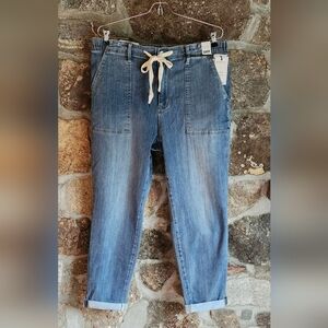 NWT Judy Blue Jogger Jeans 13/31 Pull on Elastic Waist Drawstring JB88496 NEW